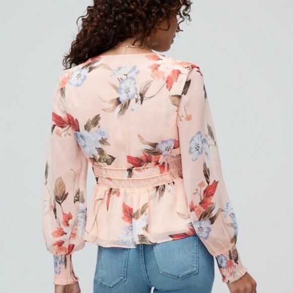 White HouseBlack Market Floral Top - Picture 3 of 6